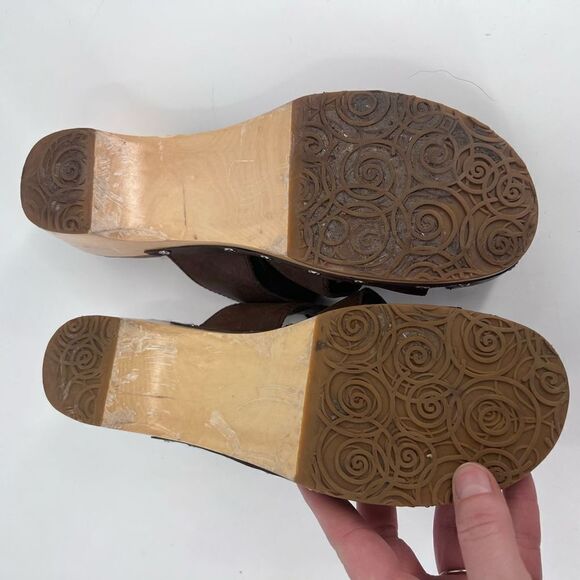 Ugg Fisherman Ore Clogs Sherpa lined Gaucho shoes sandals Size 9 - Picture 8 of 11